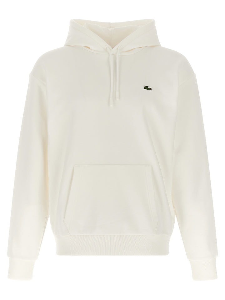 Lacoste White Cotton Sweatshirt