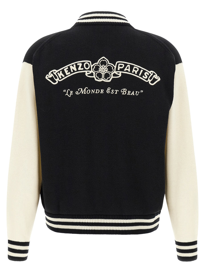 Kenzo Bicolor Cotton Cardigan