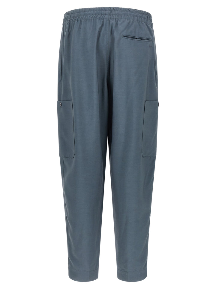 Kenzo Gray Wool Cargo Pants