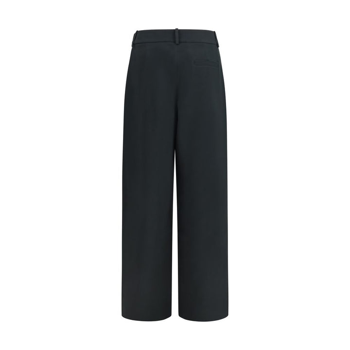 Giorgio Armani Black Silk Casual Pants