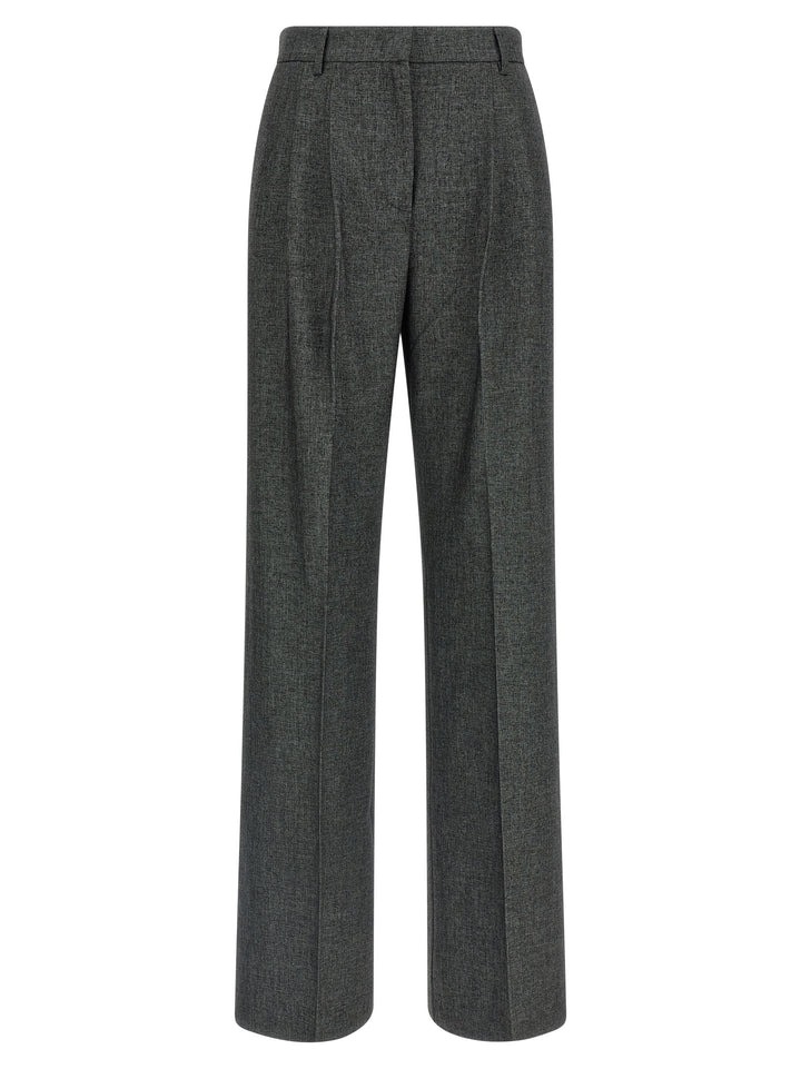 The Andamane Gray Polyester Dress Pants