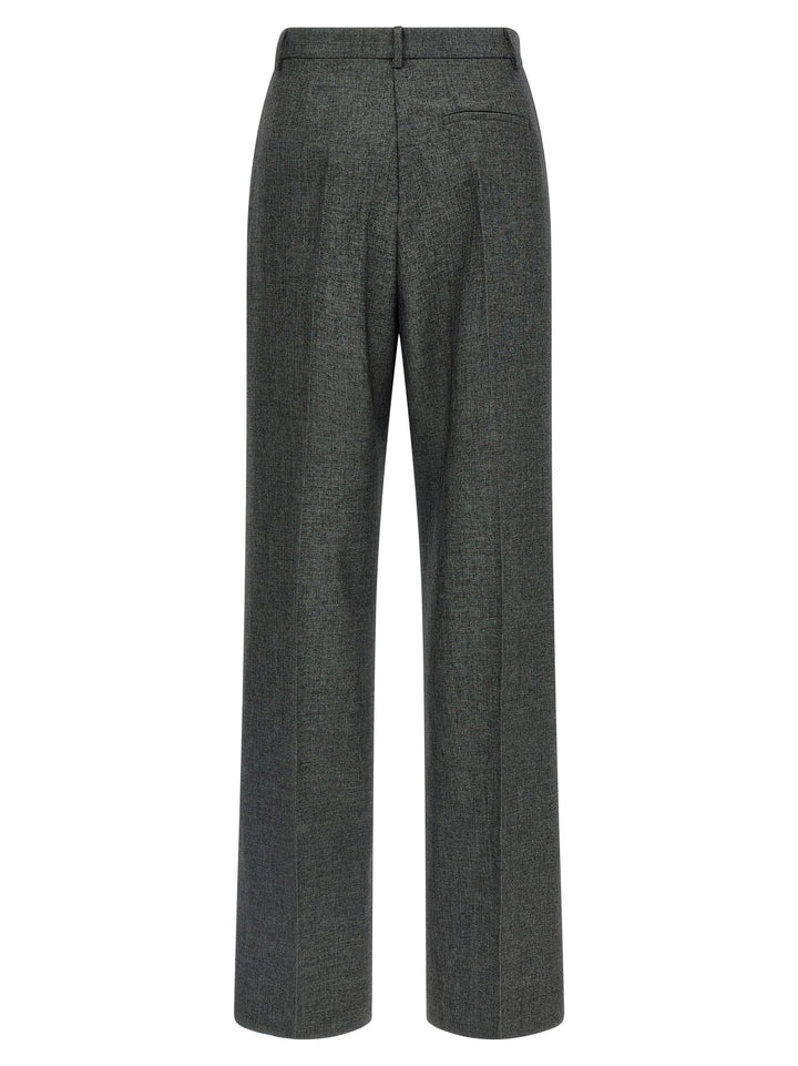 The Andamane Gray Polyester Dress Pants