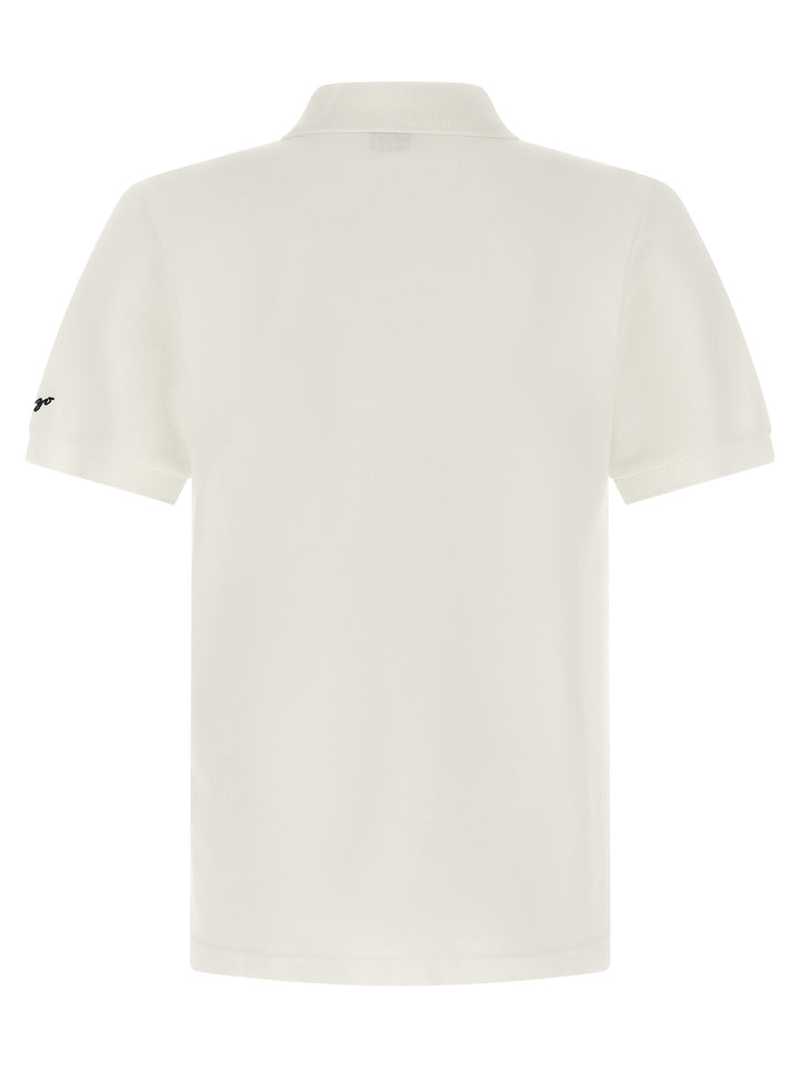 Kenzo White Cotton Polo Shirt