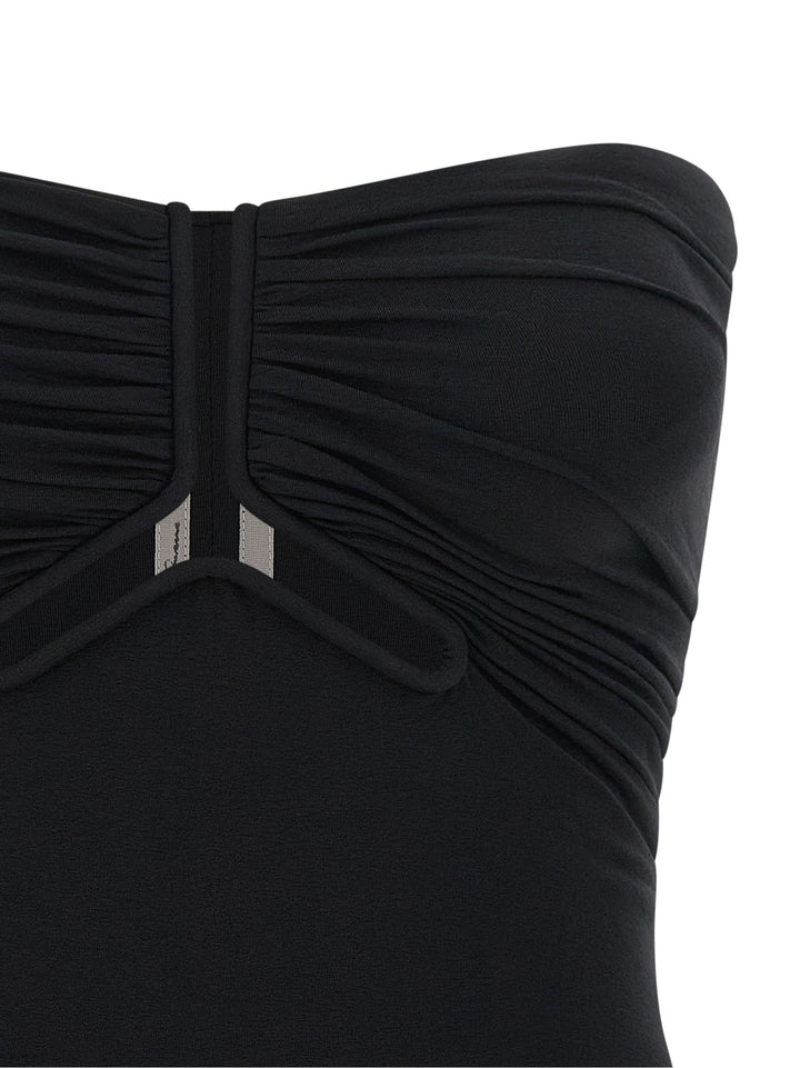 Rick Owens Black Nylon Tank Tops