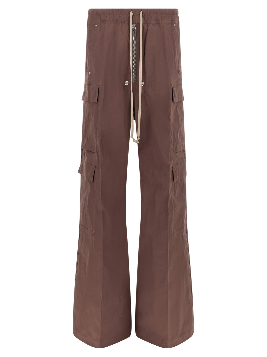 Rick Owens Brown Cotton Flared Pants