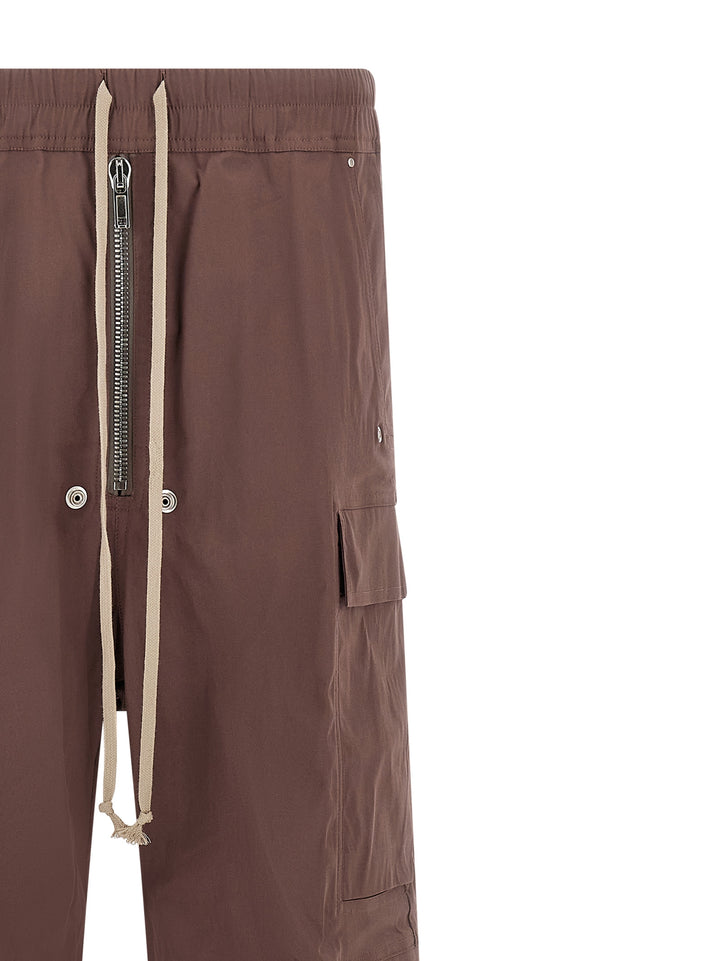 Rick Owens Brown Cotton Flared Pants