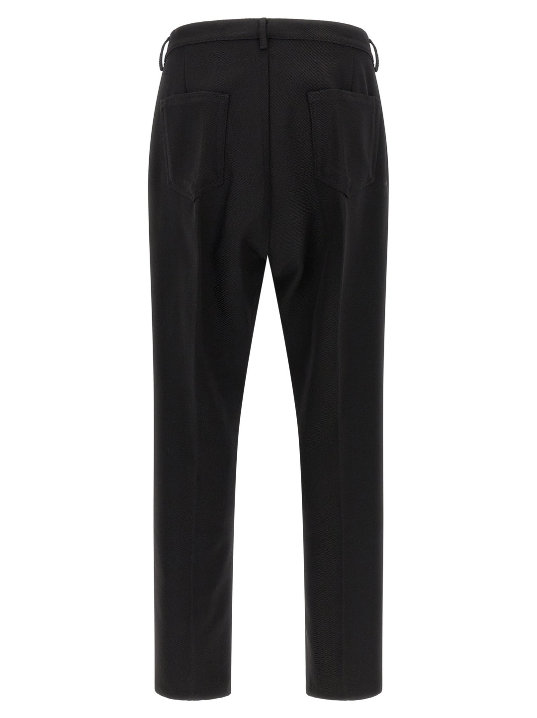Rick Owens Black Cotton Casual Pants