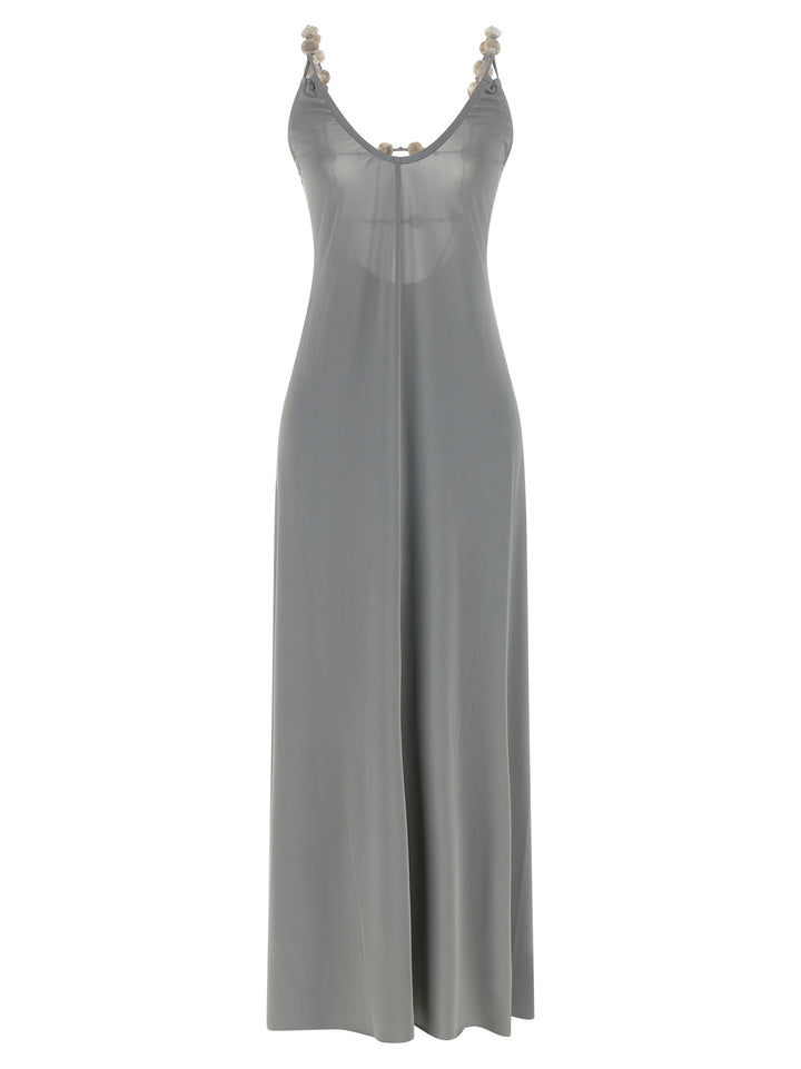 Eres Silver Polyamide Long Dress