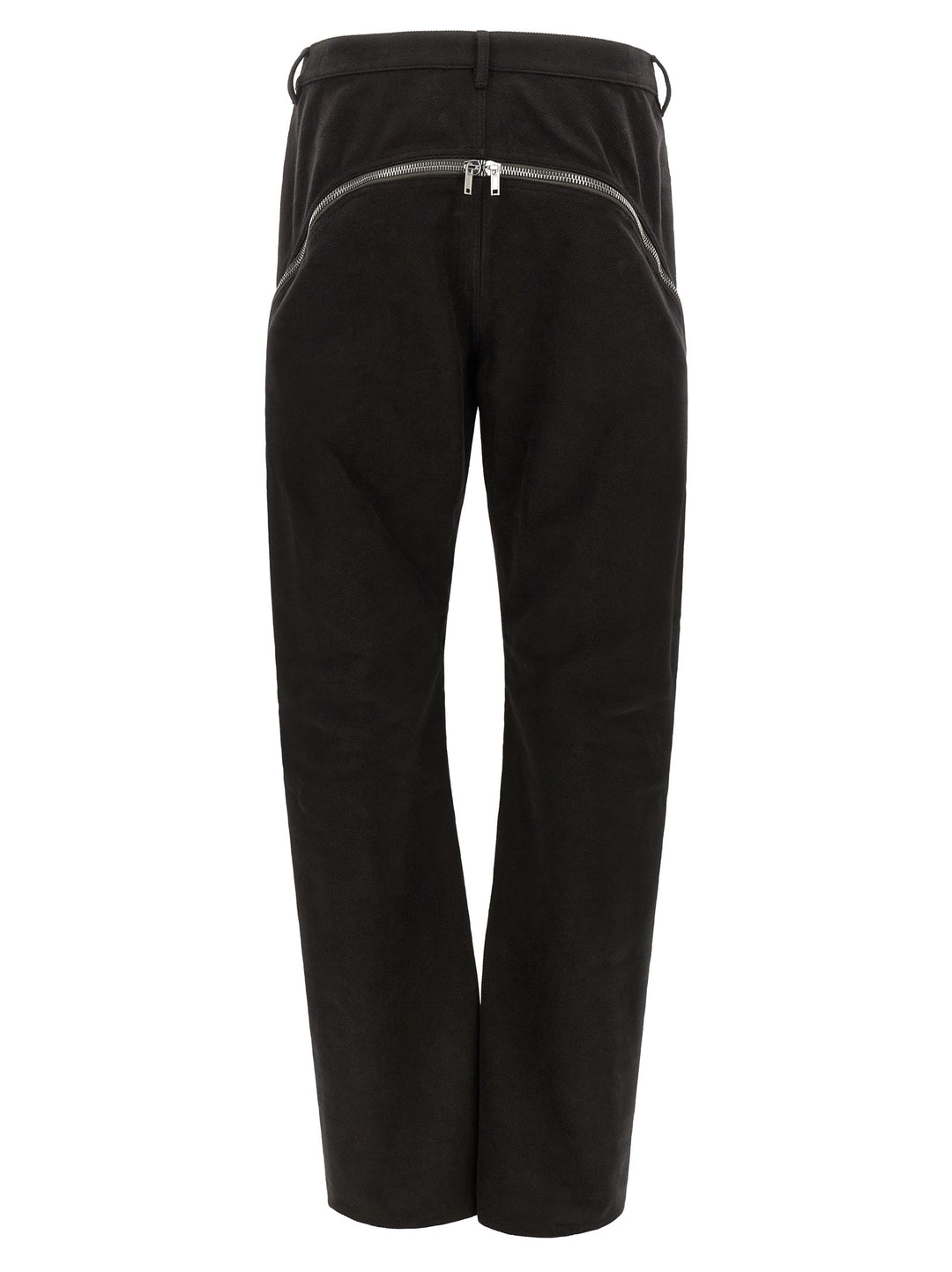 Rick Owens Black Cotton Flared Pants