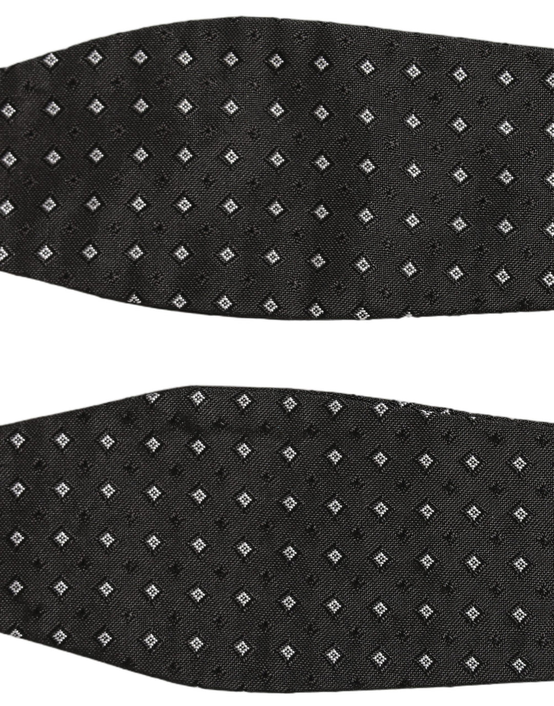 Dolce &amp; Gabbana Black White Polka Dot Adjustable Neck Papillon Bow Tie