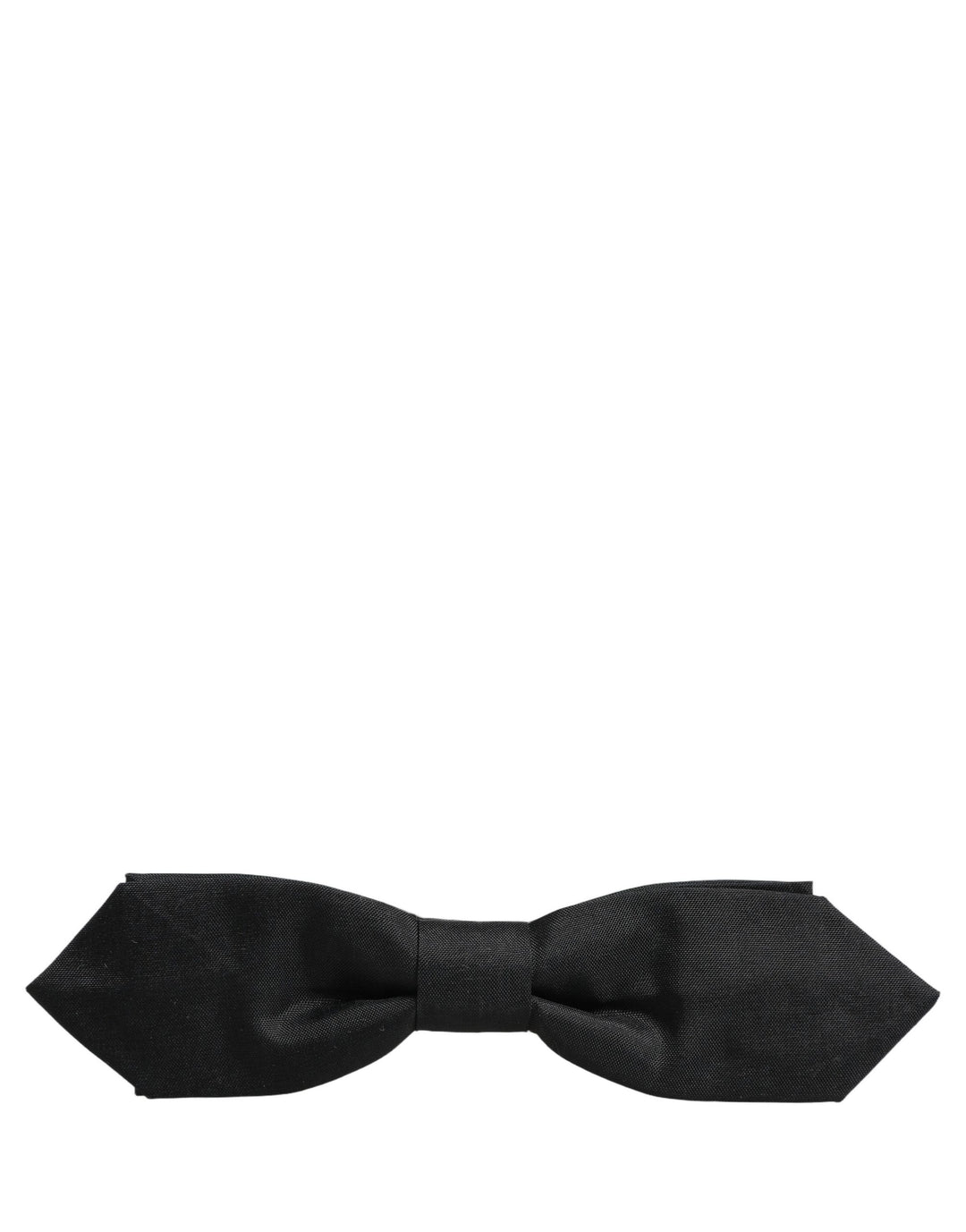 Dolce &amp; Gabbana Men Black Polyester Adjustable Neck Papillon Bow Tie