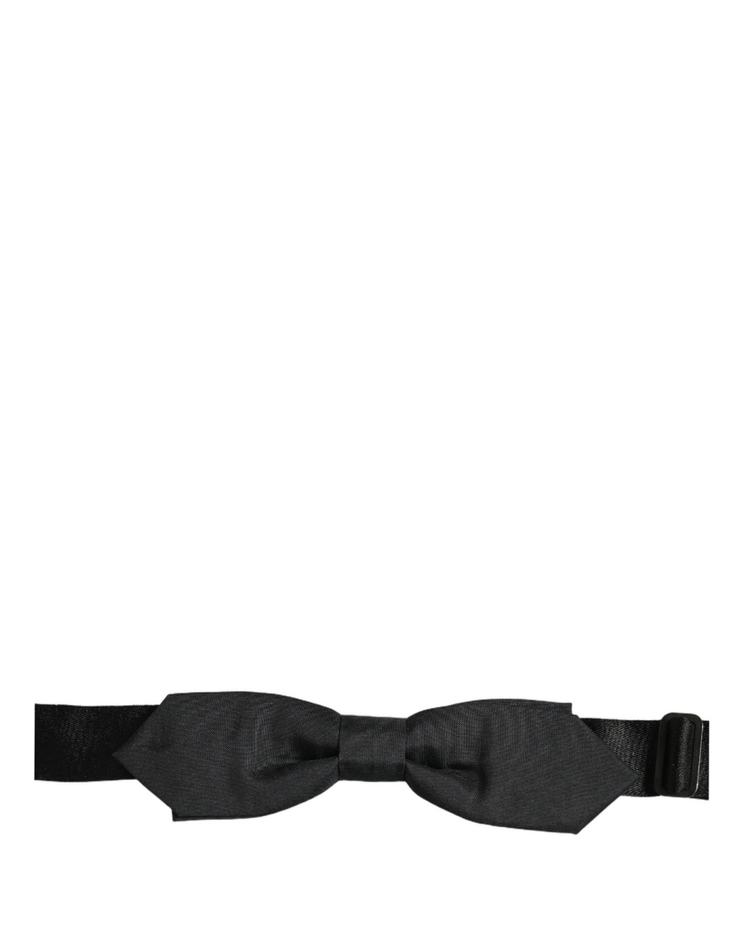 Dolce &amp; Gabbana Men Black Polyester Adjustable Neck Papillon Bow Tie