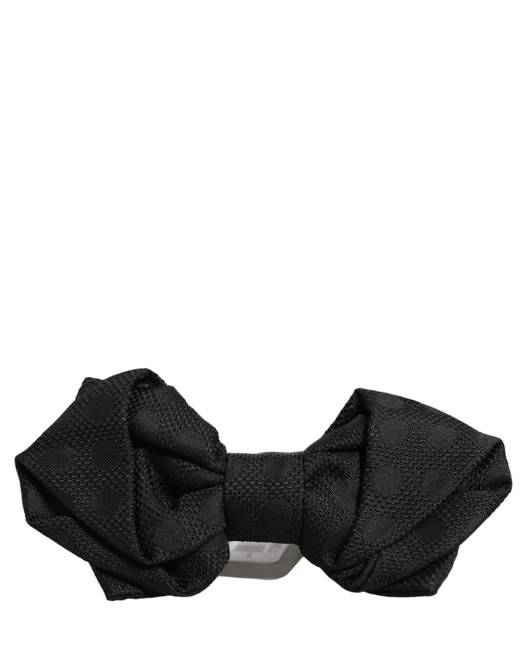 Dolce &amp; Gabbana Men Black 100% Silk Adjustable Neck Papillon Bow Tie