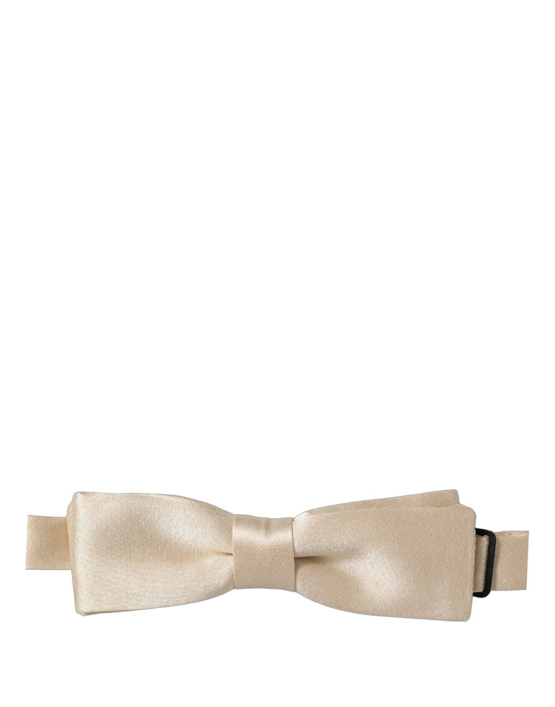 Dolce &amp; Gabbana Men Beige 100% Silk Adjustable Neck Papillon Bow Tie