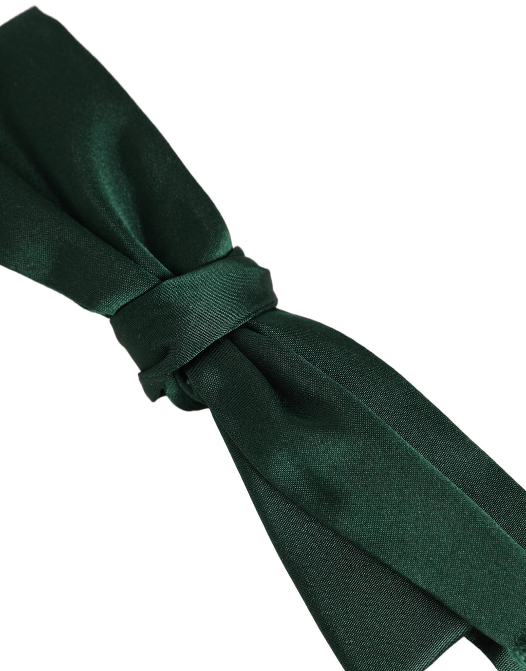 Dolce &amp; Gabbana Men Dark Green Silk Adjustable Neck Papillon Bow Tie