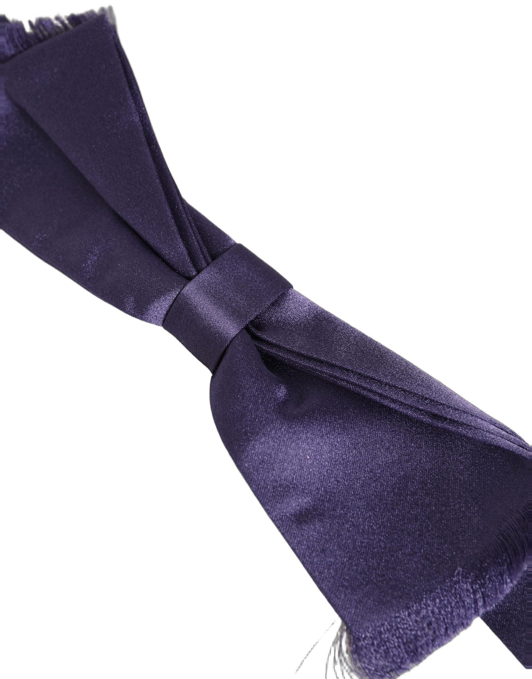 Dolce &amp; Gabbana Men Purple 100% Silk Adjustable Neck Papillon Bow Tie