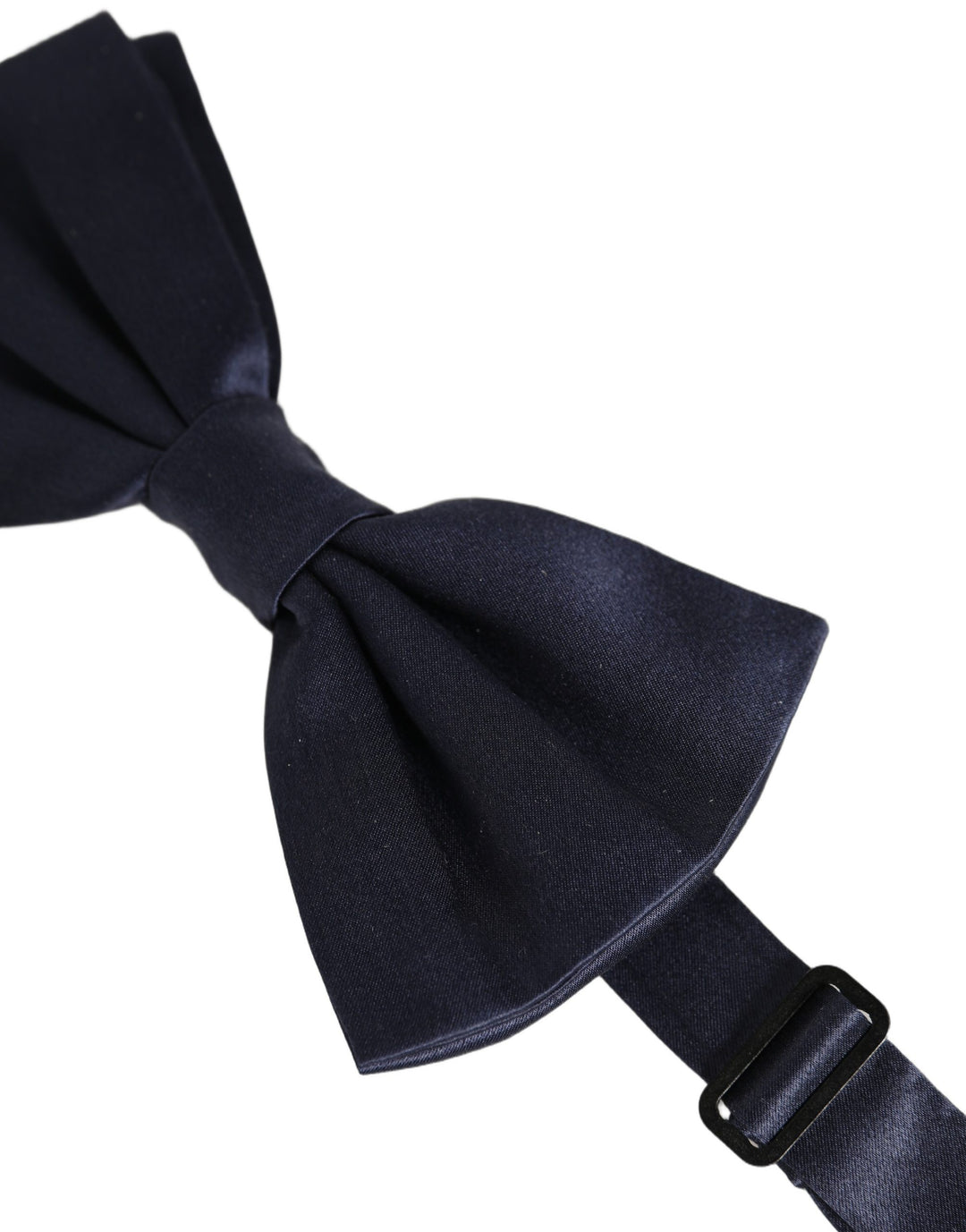 Dolce &amp; Gabbana Dark Blue 100% Silk Adjustable Neck Papillon Bow Tie