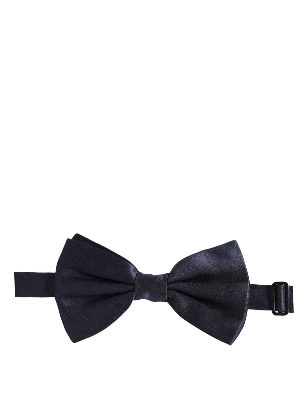 Dolce &amp; Gabbana Dark Blue 100% Silk Adjustable Neck Papillon Bow Tie