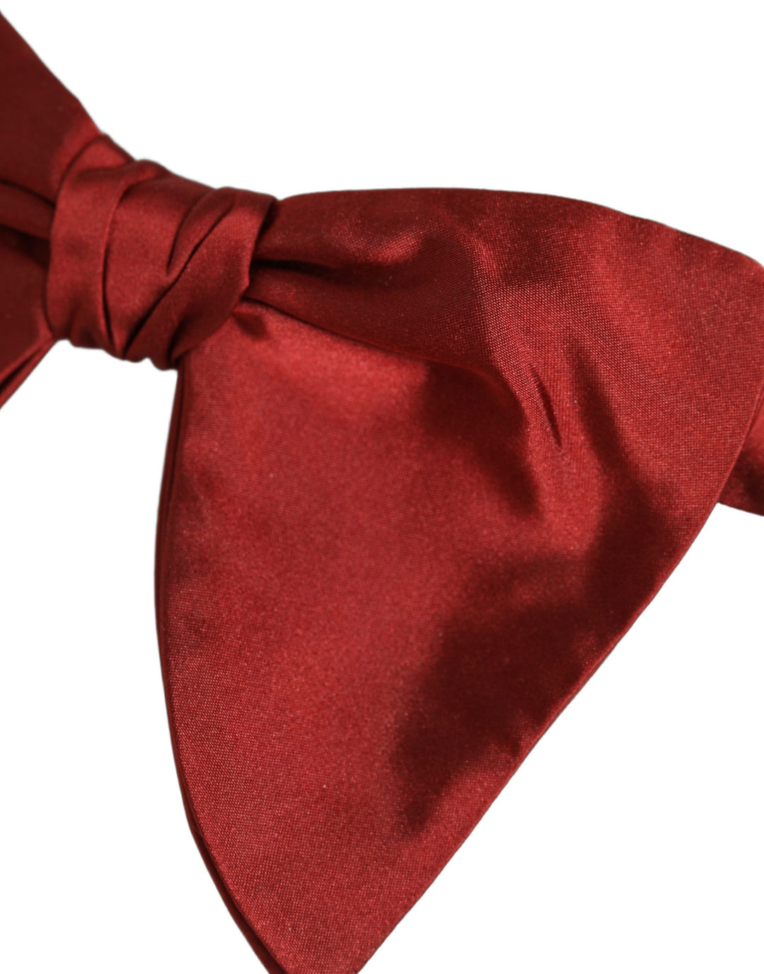 Dolce &amp; Gabbana Men Red 100% Silk Adjustable Neck Papillon Bow Tie