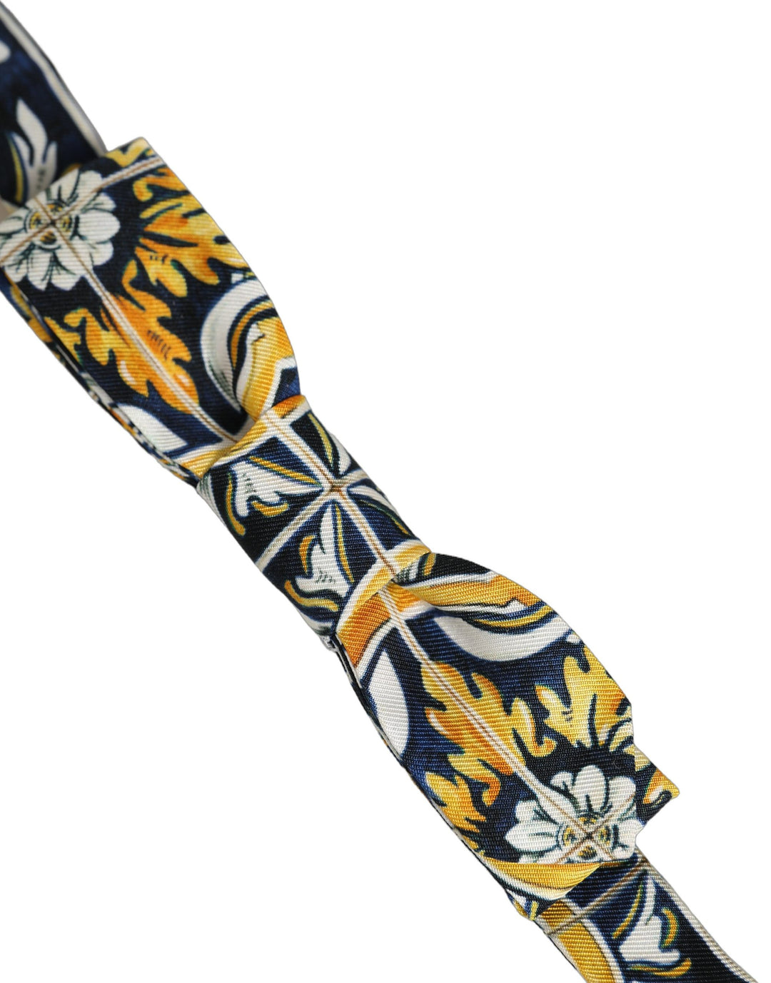 Dolce &amp; Gabbana Multicolor Damask Style Adjustable Neck Papillon Bow Tie