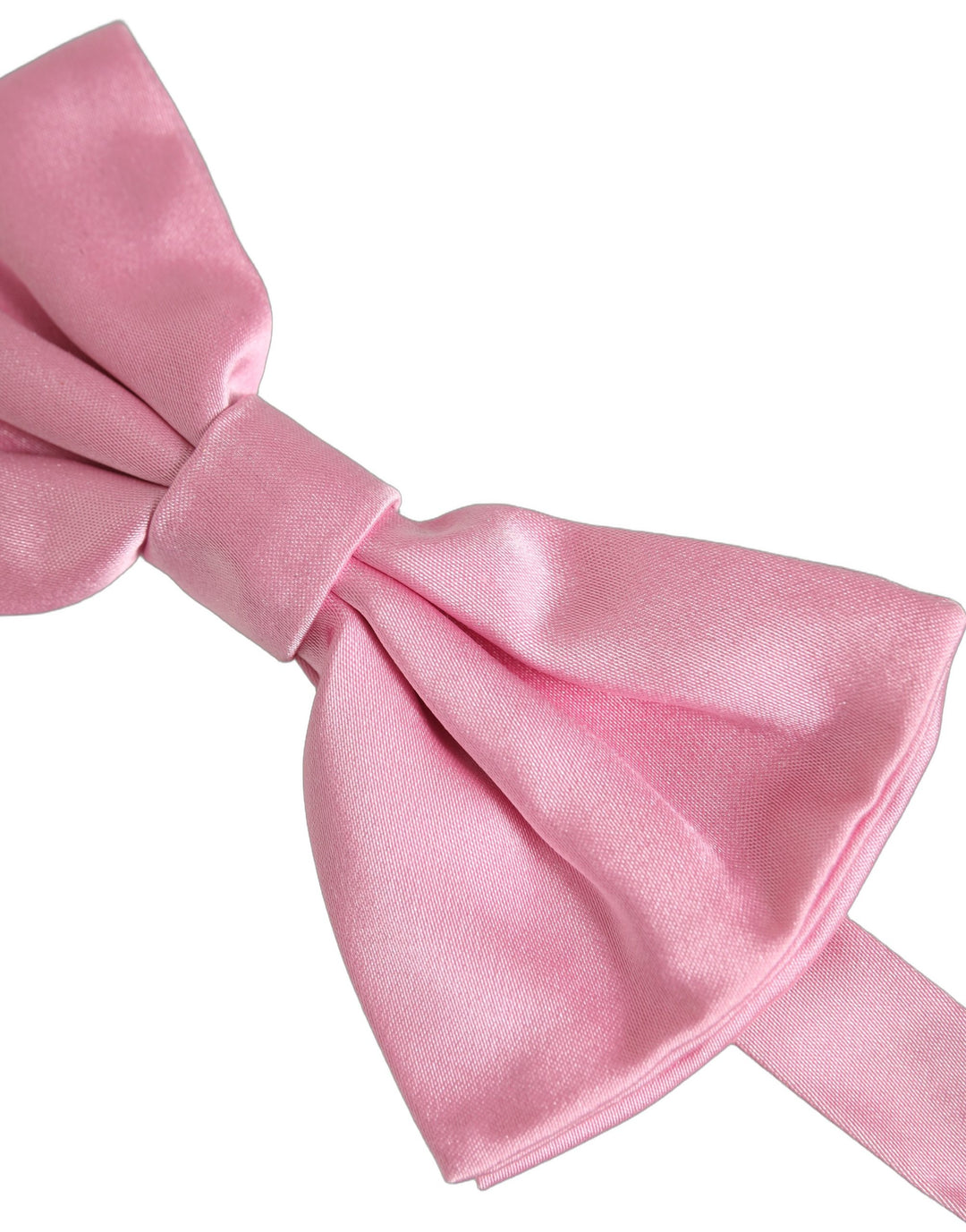 Dolce &amp; Gabbana Men Pink 100% Silk Adjustable Neck Papillon Bow Tie