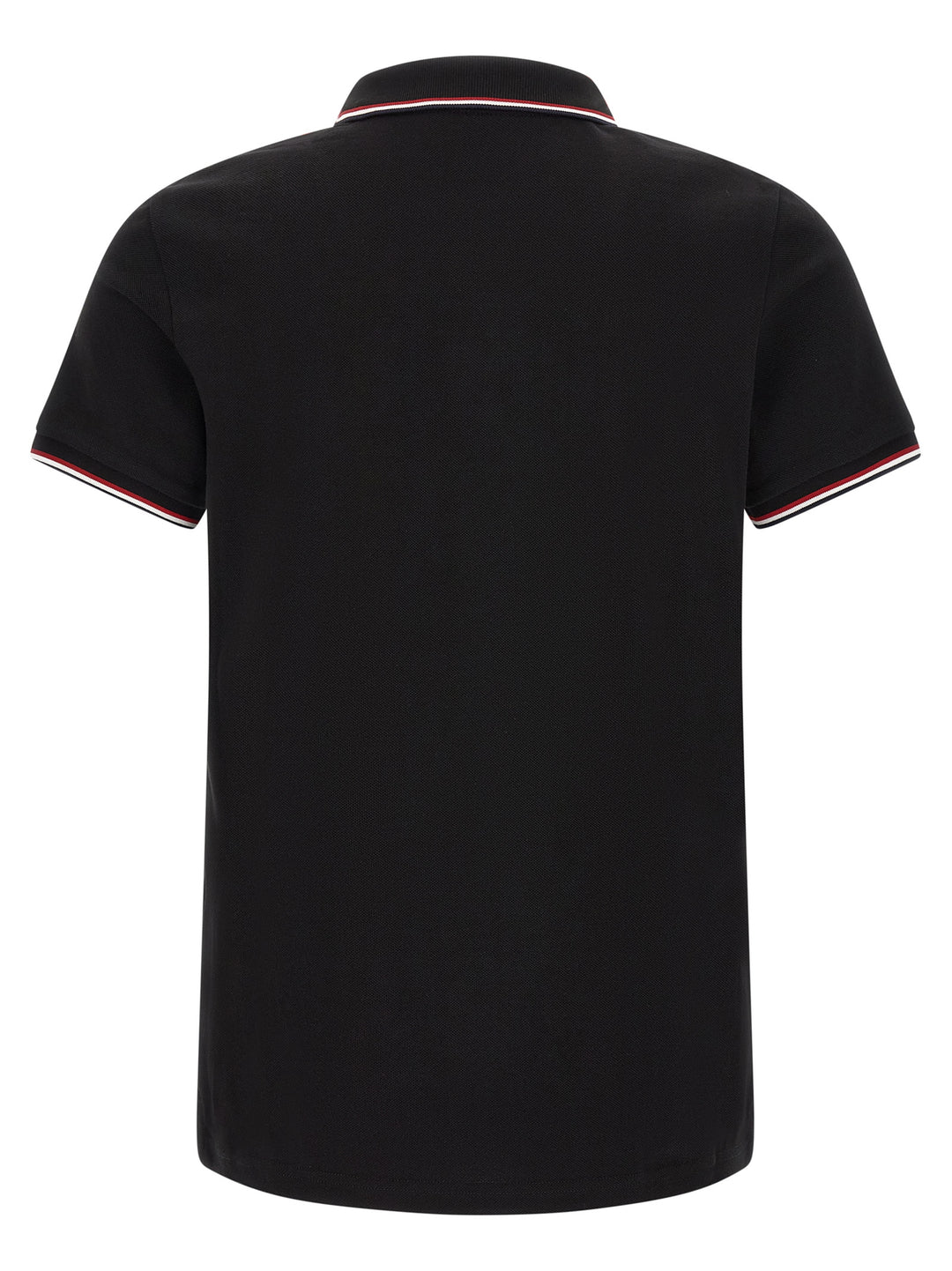 Moncler Black Cotton Polo Shirt