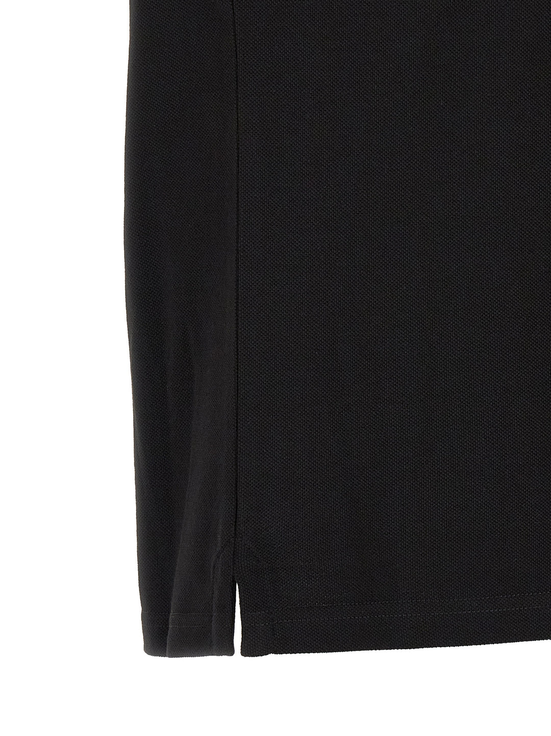 Moncler Black Cotton Polo Shirt