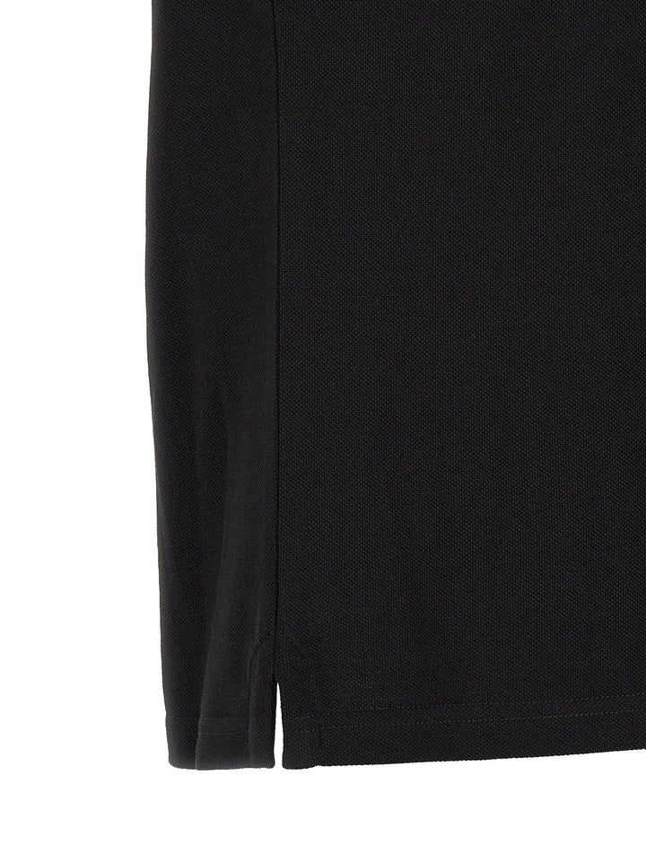 Moncler Black Cotton Polo Shirt
