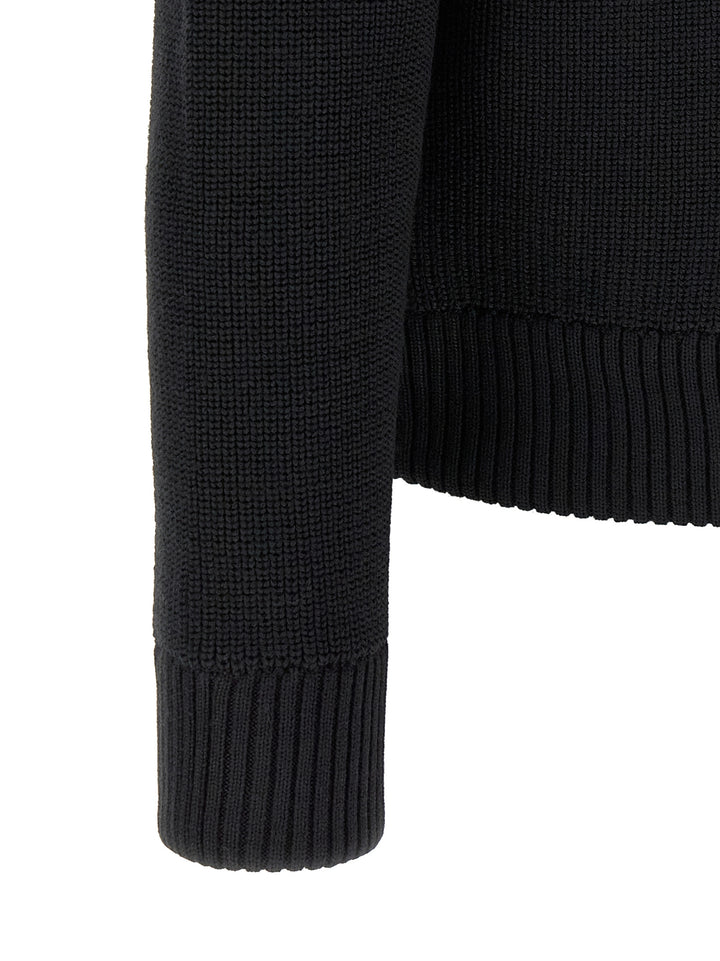 Moncler Black Polyamide Cardigan