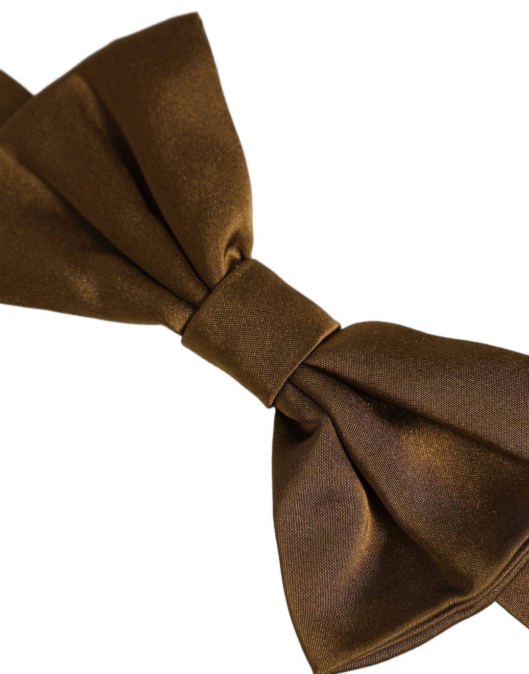 Dolce &amp; Gabbana Men Brown 100% Silk Adjustable Neck Papillon Bow Tie