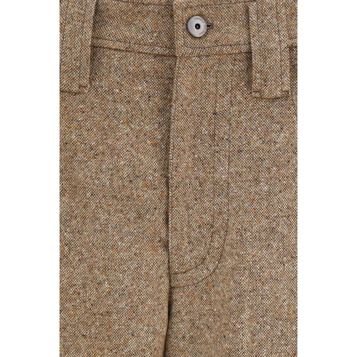 Brunello Cucinelli Beige Wool Oves Aries Casual Pants
