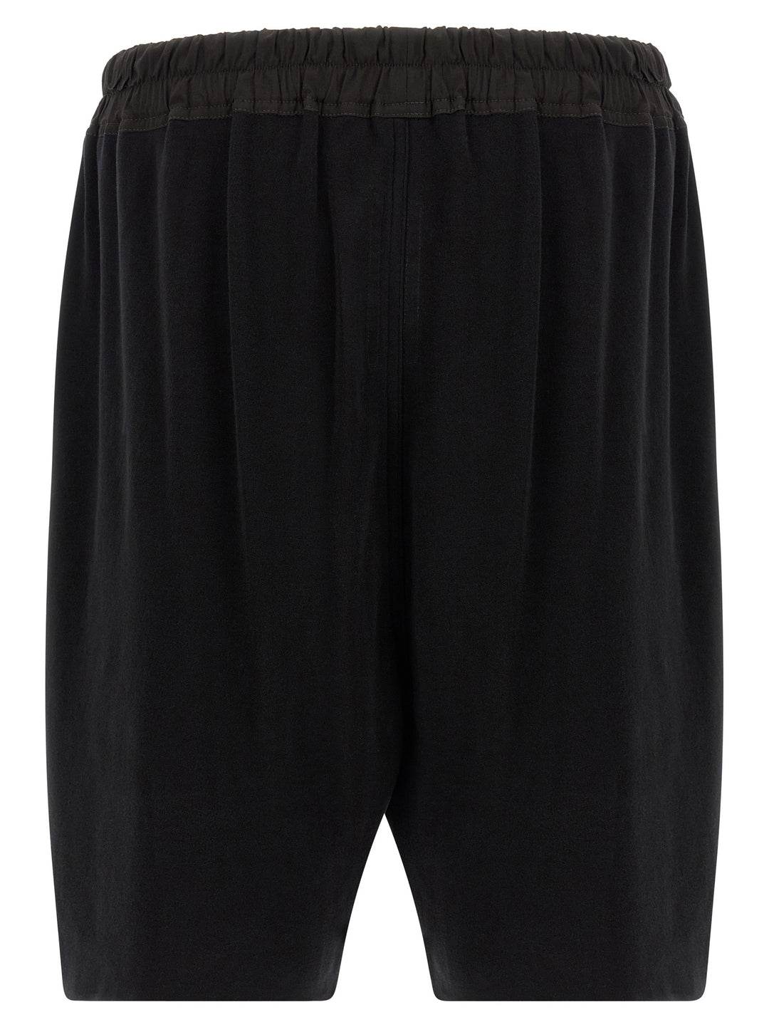 Rick Owens Black Cotton Bermuda Shorts
