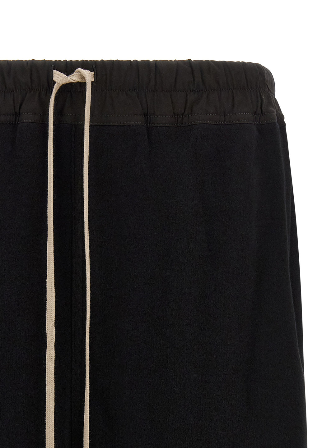 Rick Owens Black Cotton Bermuda Shorts