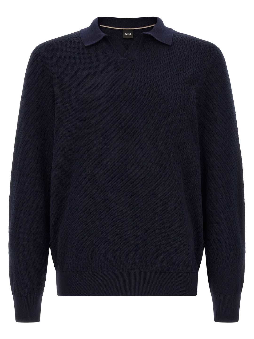 Hugo Boss Blue Cotton Polo Shirt