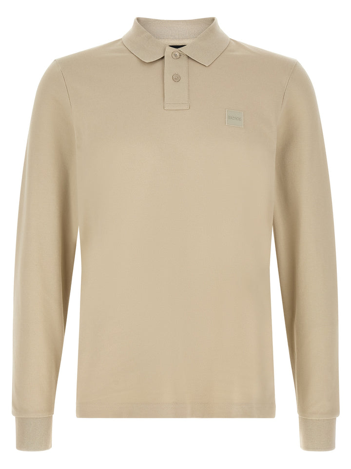 Hugo Boss Beige Cotton Polo Shirt