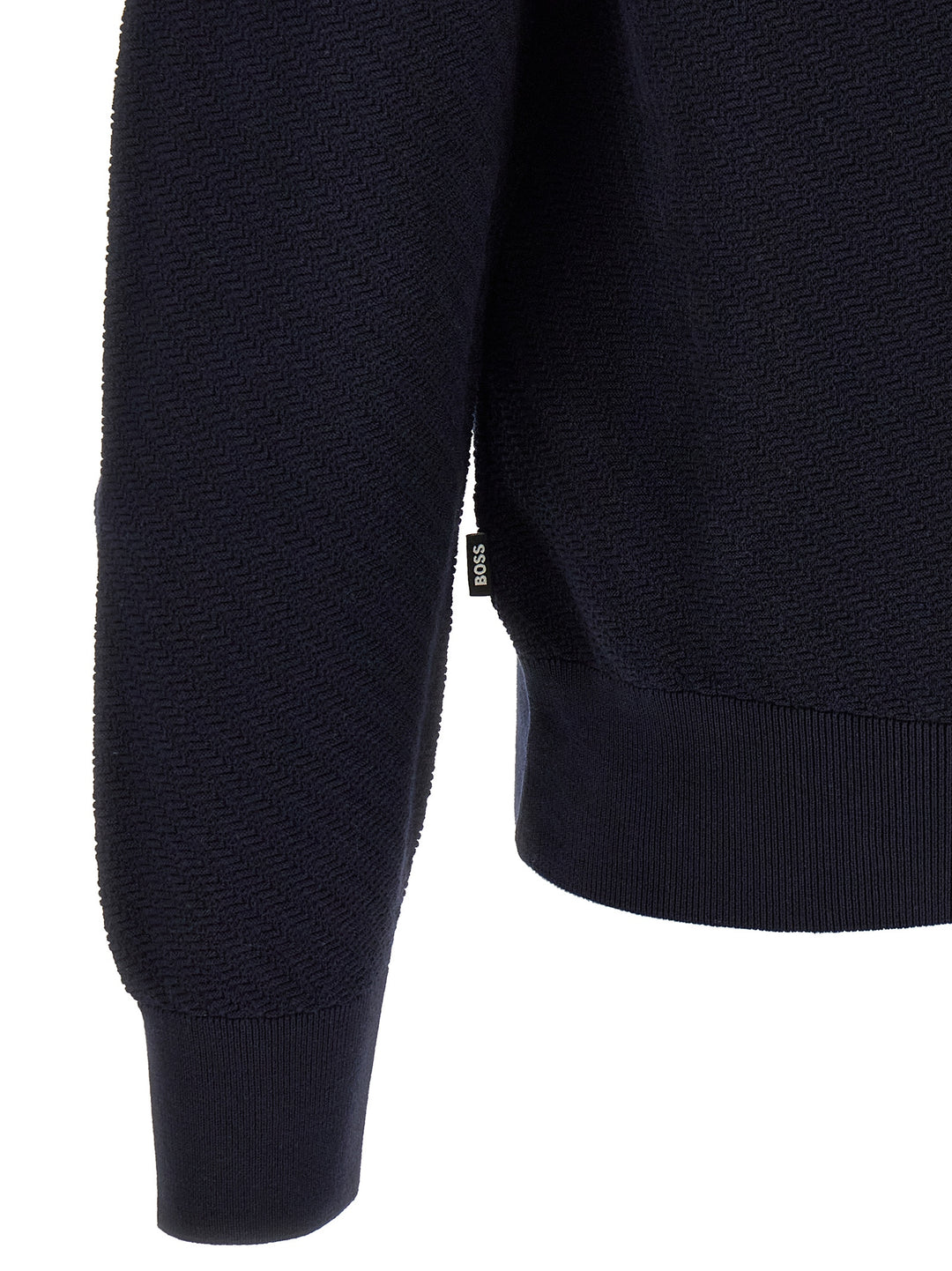 Hugo Boss Blue Cotton Polo Shirt