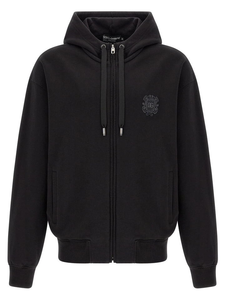 Dolce &amp; Gabbana Black Cotton Sweatshirt