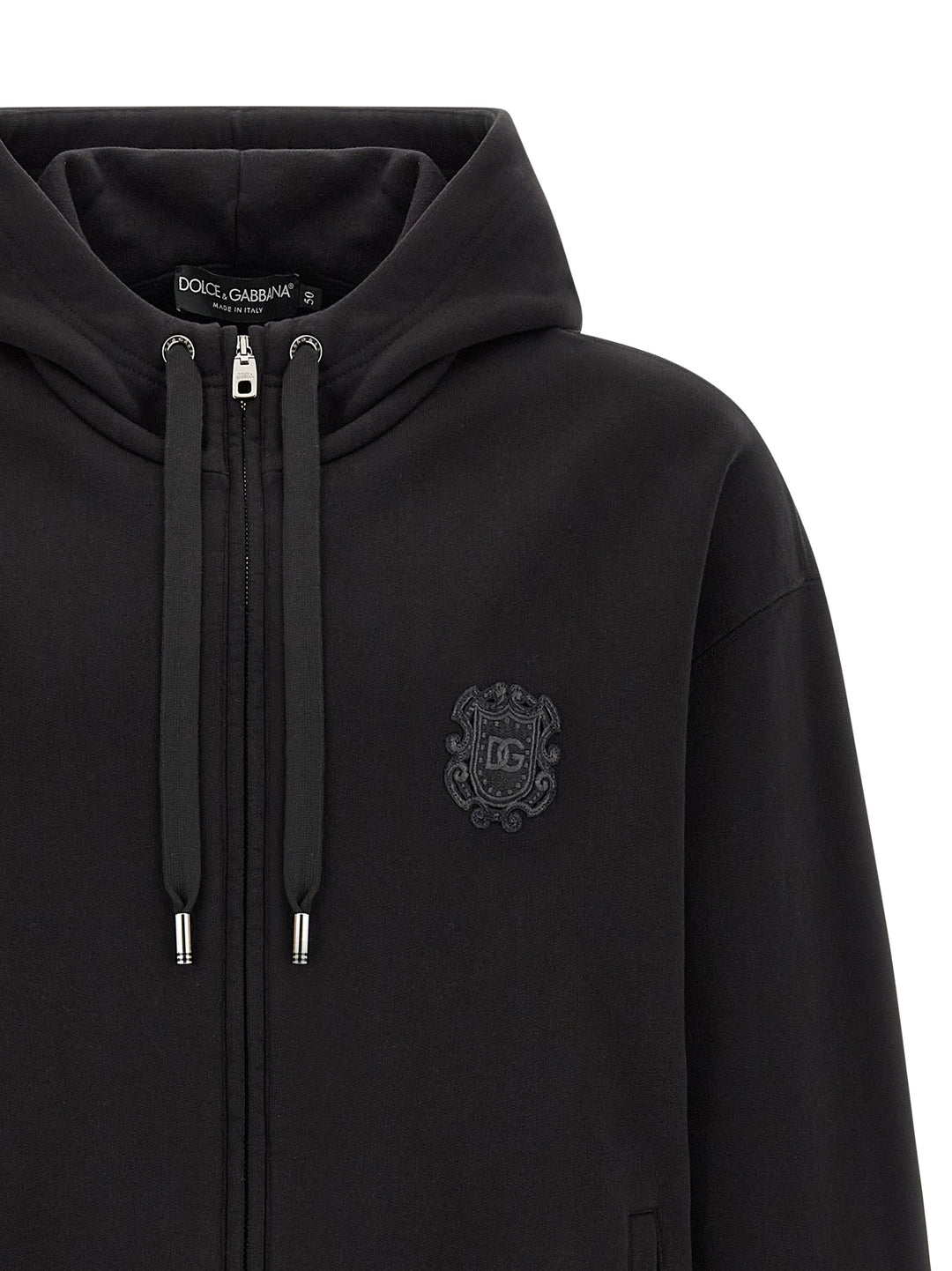 Dolce &amp; Gabbana Black Cotton Sweatshirt