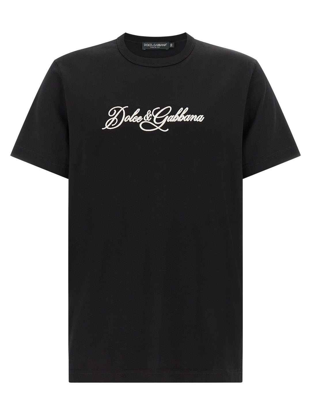 Dolce &amp; Gabbana Black Cotton T-Shirt