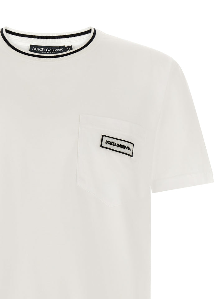 Dolce &amp; Gabbana White Cotton T-Shirt