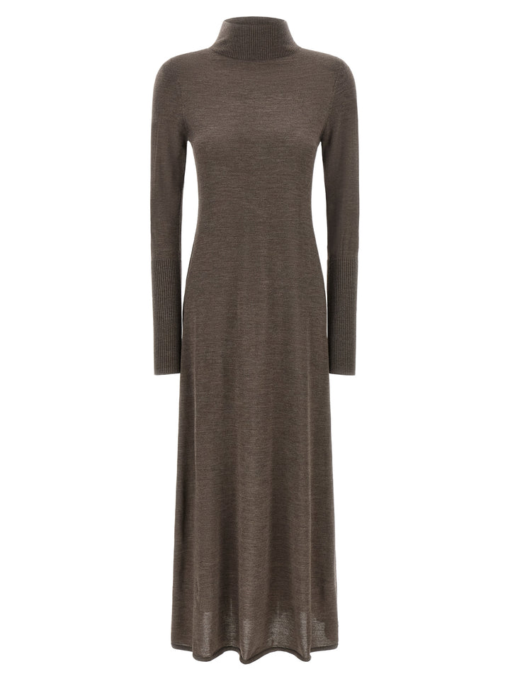 PINKO Beige Wool Long Dress
