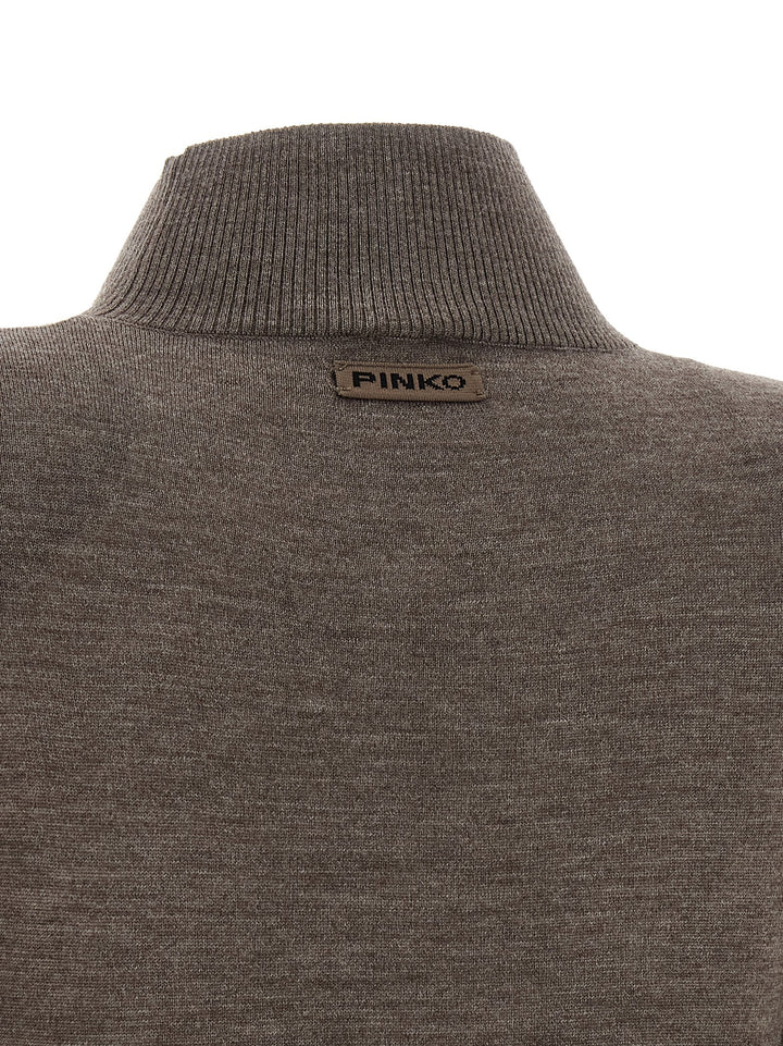 PINKO Beige Wool Long Dress