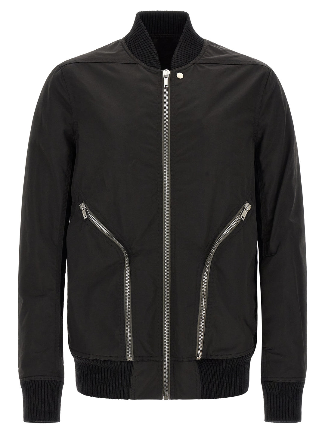 Rick Owens Black Nylon Bomber
