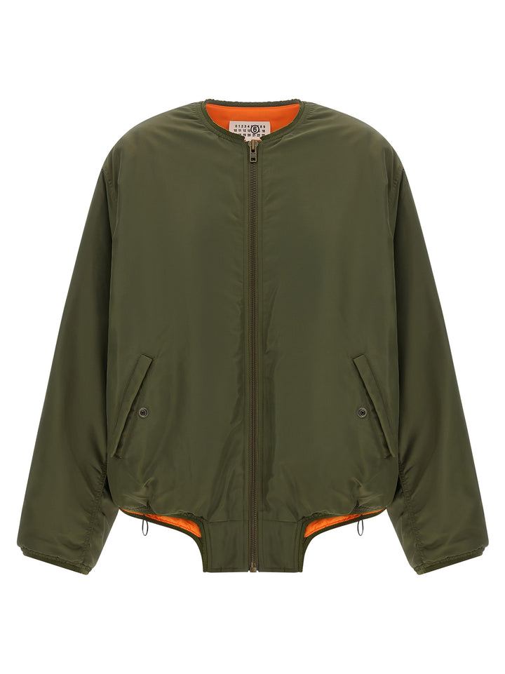 MM6 Maison Margiela Bicolor Polyamide Bomber