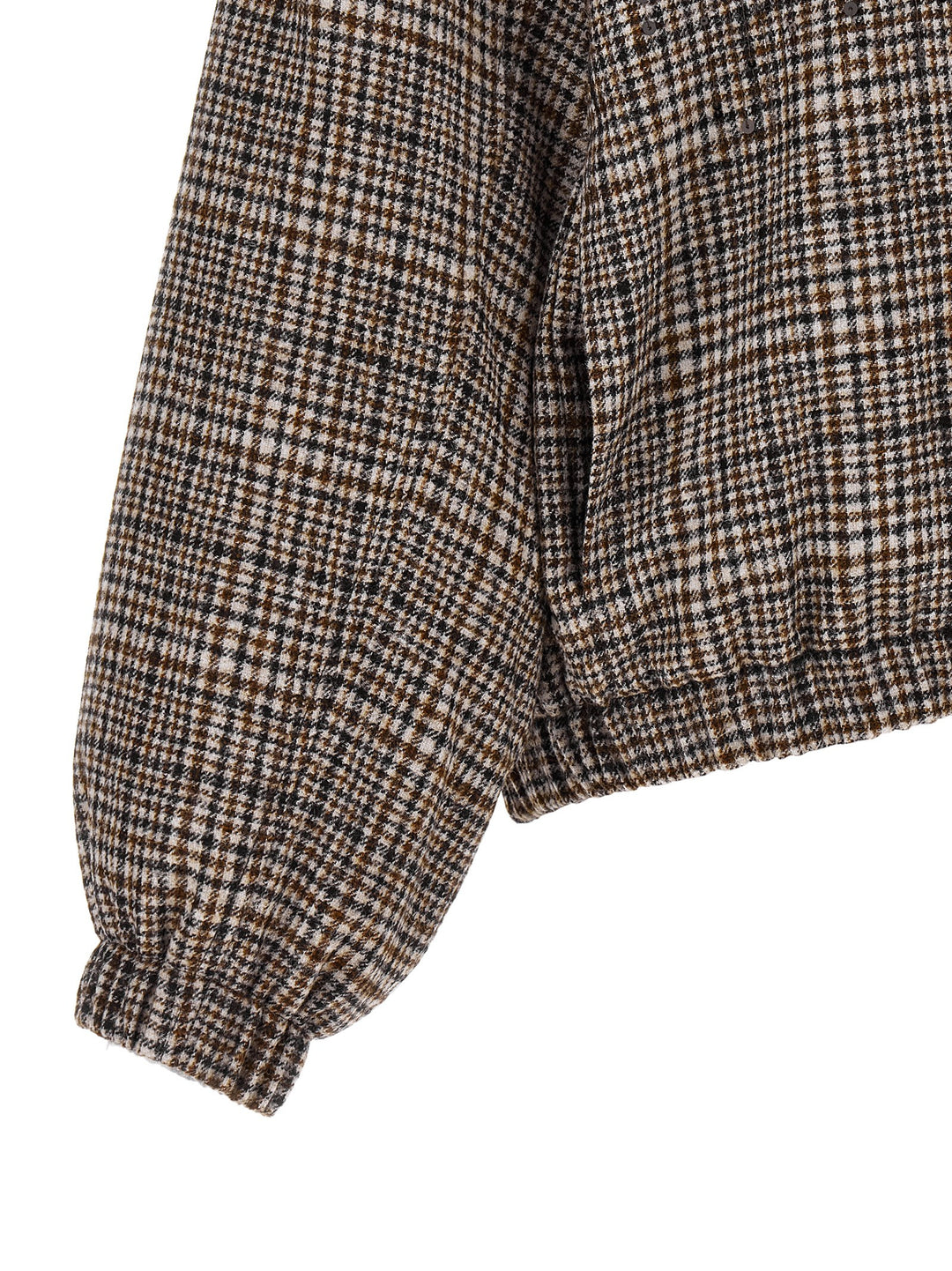 Brunello Cucinelli Brown Alpaca Leather Bomber