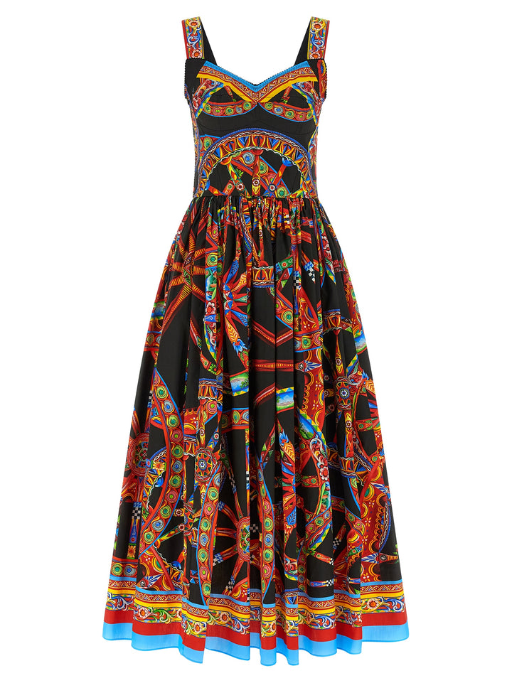 Dolce &amp; Gabbana Multicolor Cotton Long Dress
