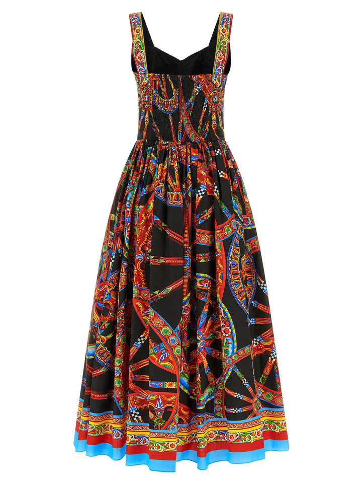 Dolce &amp; Gabbana Multicolor Cotton Long Dress