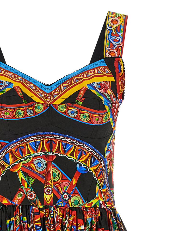 Dolce &amp; Gabbana Multicolor Cotton Long Dress