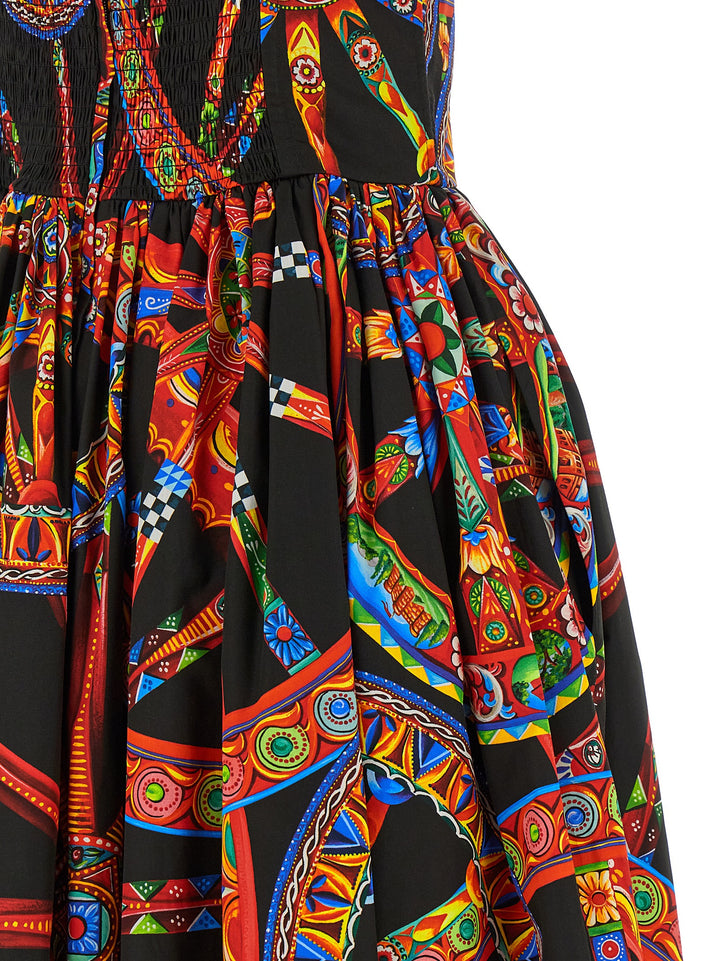 Dolce &amp; Gabbana Multicolor Cotton Long Dress
