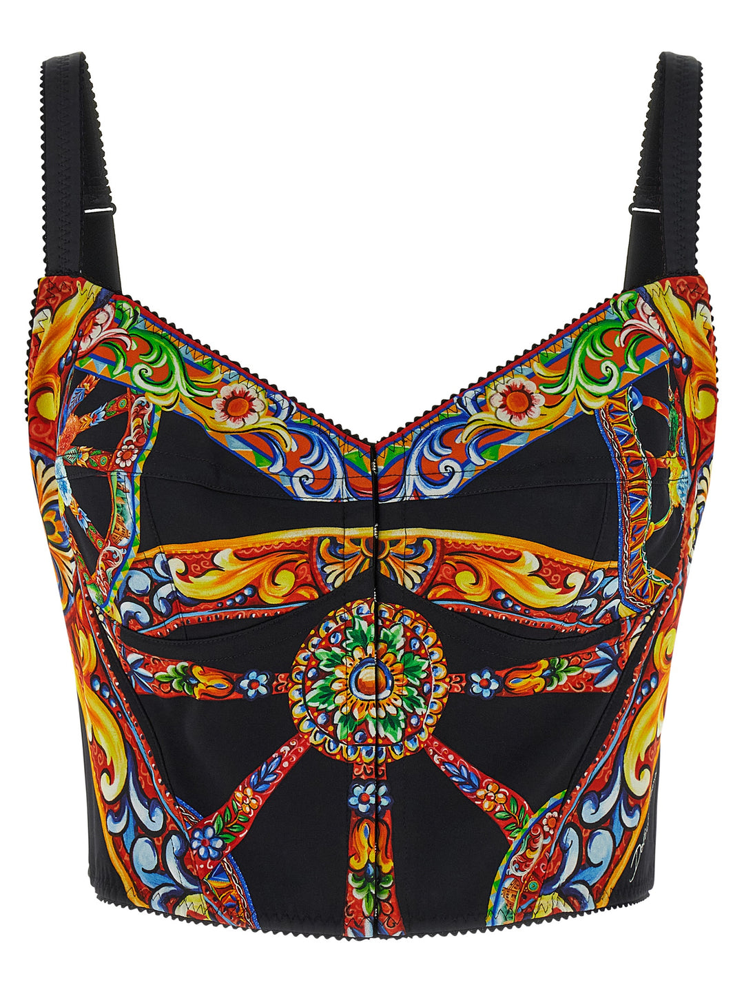Dolce &amp; Gabbana Multicolor Silk Tank Tops